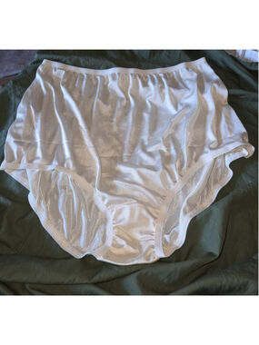National Sheer Nylon Plus Size Ivory Panties Size 11 Nwot